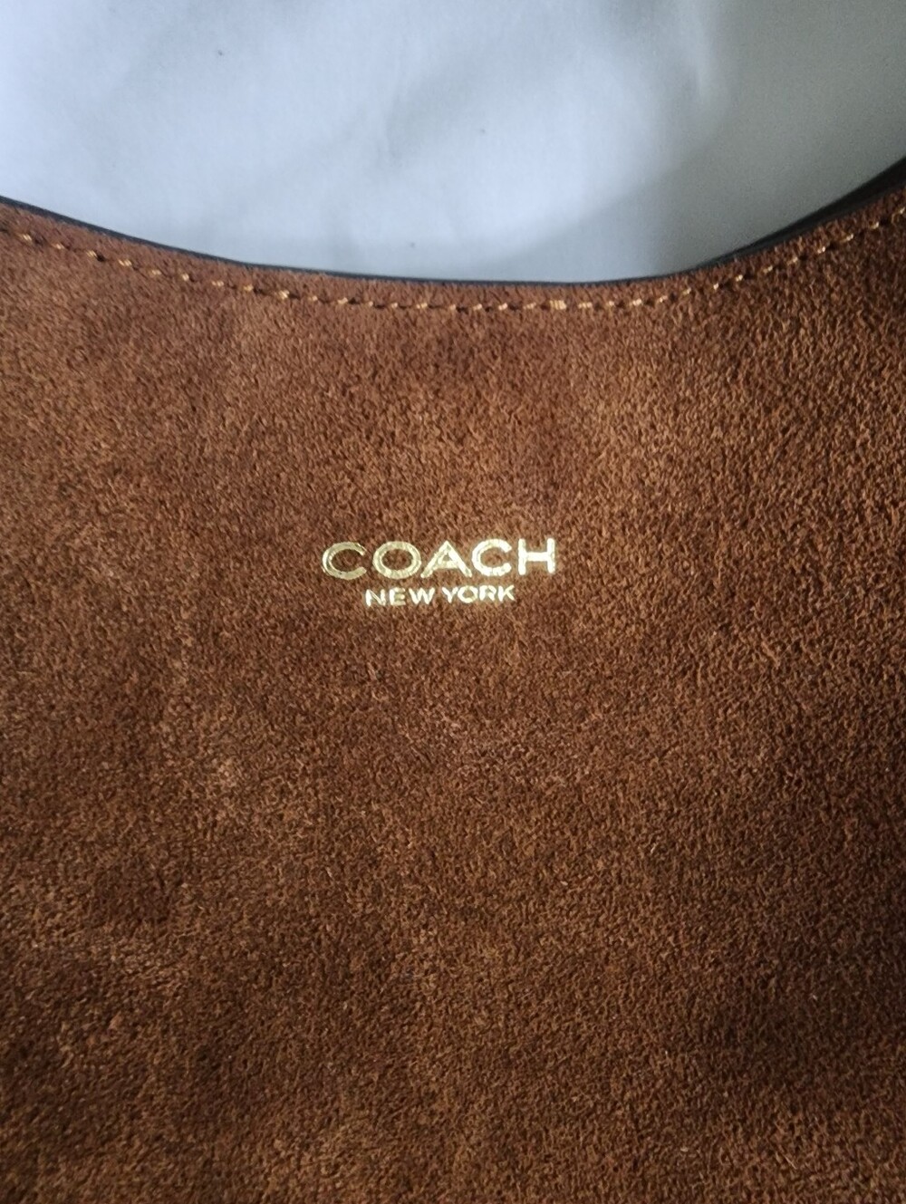 Coach Brooklyn 39 Fringe Brown Suede Shoulder Bag - Picture 7 of 12